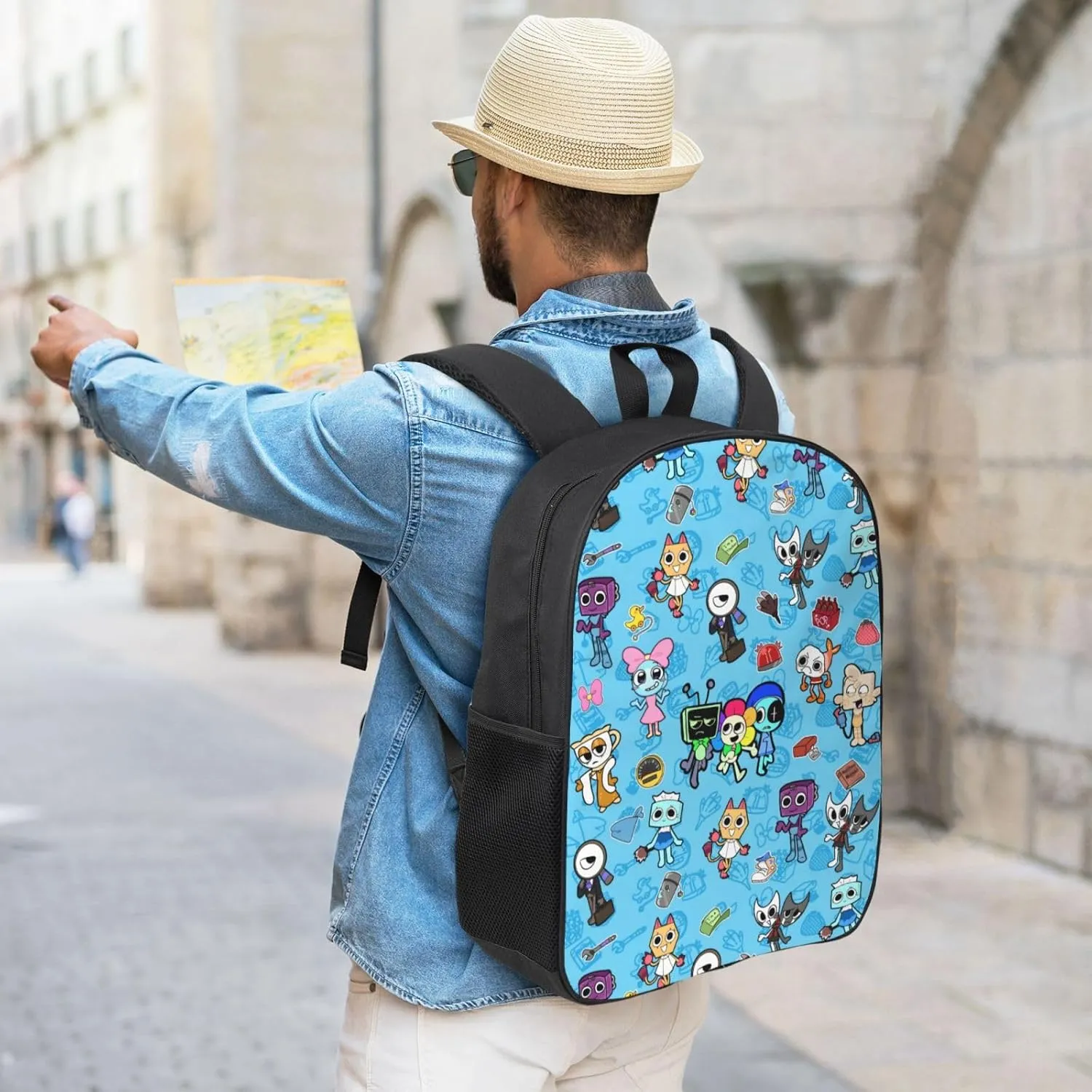 Dandys World Backpack Lightweight Laptop Backpack Cute Travel Backpacks For Unisex 17in