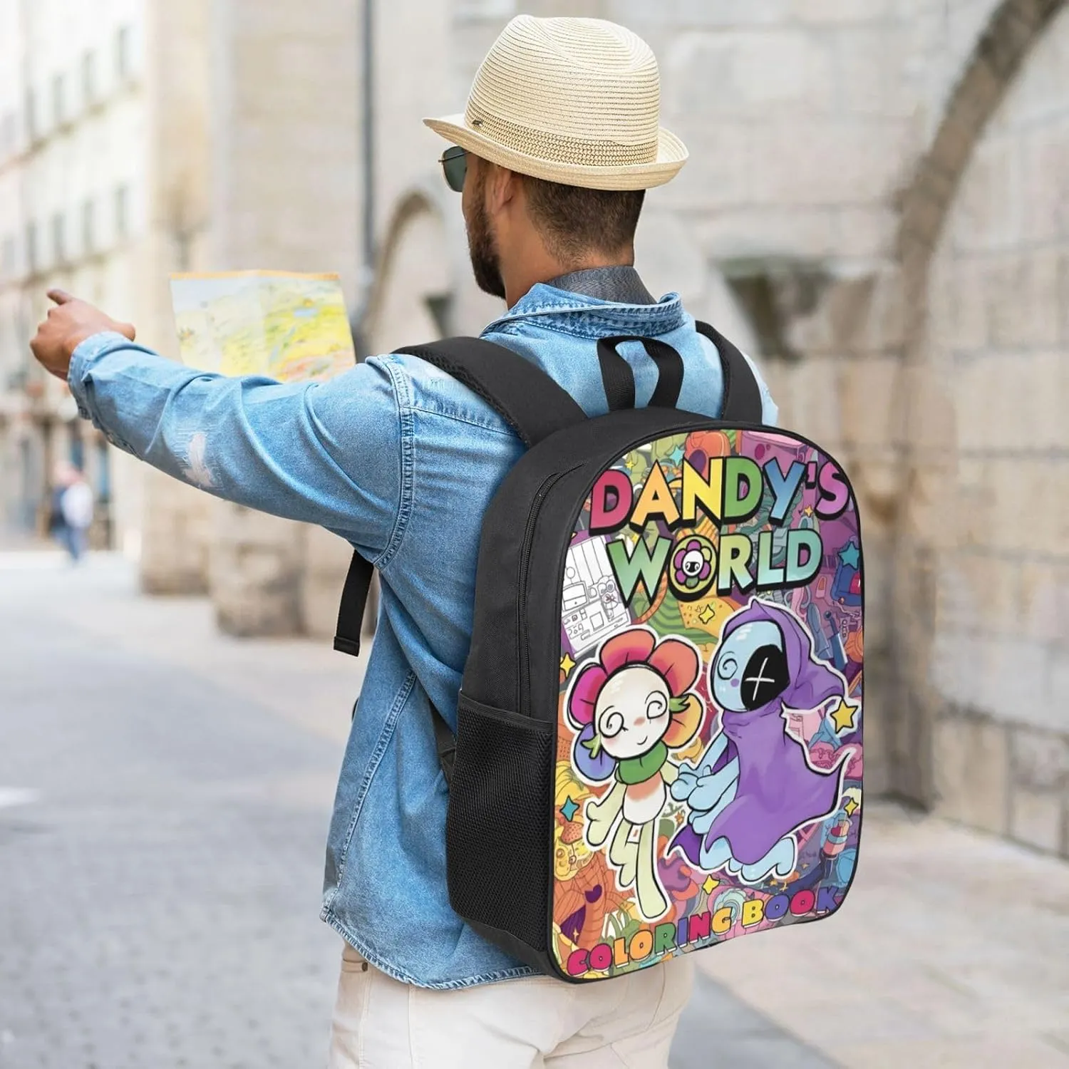 Dandys World Backpack Lightweight Laptop Backpack Cute Travel Backpacks For Unisex 17in