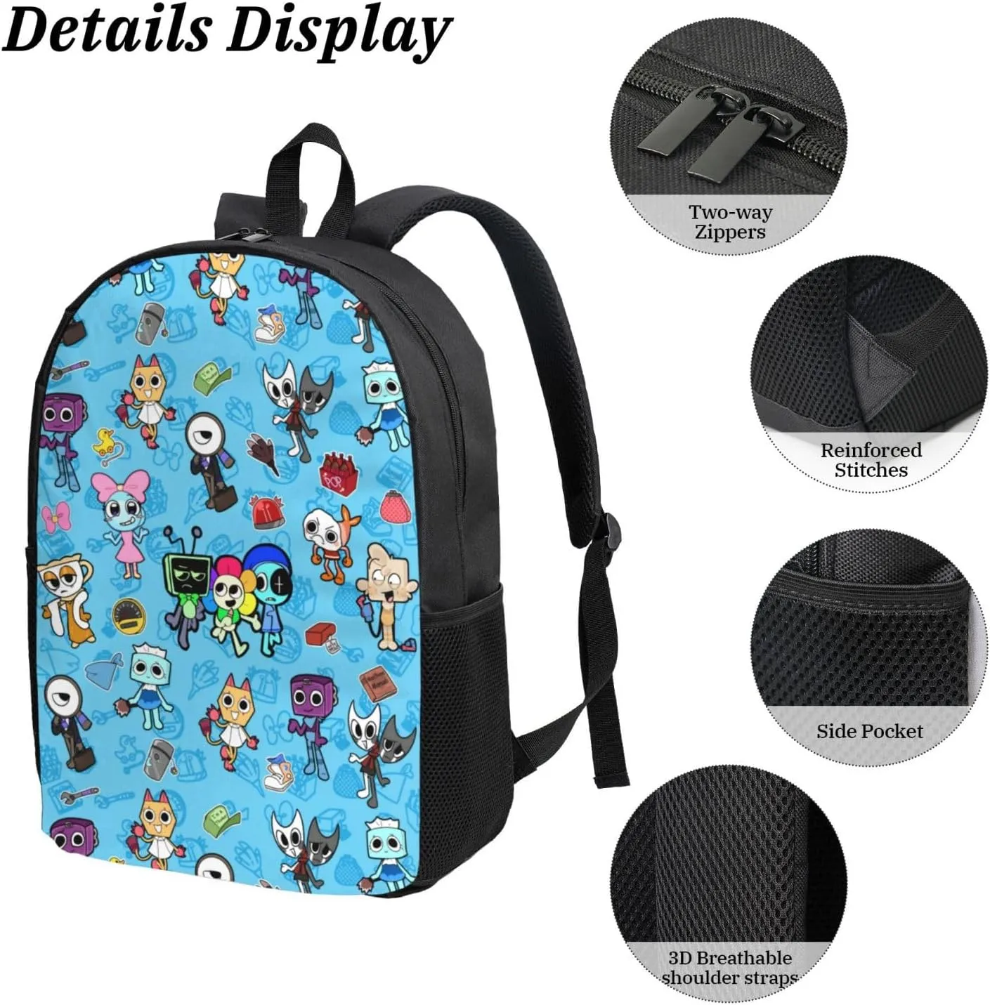 Dandys World Backpack Lightweight Laptop Backpack Cute Travel Backpacks For Unisex 17in