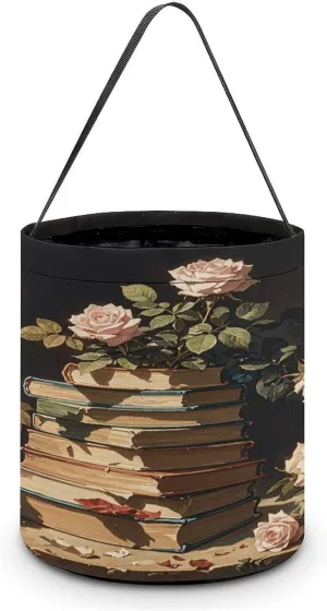 Dark Academy Halloween Tote Candy Bag Candy Basket Candy Bucket Gift Bag for Halloween Party
