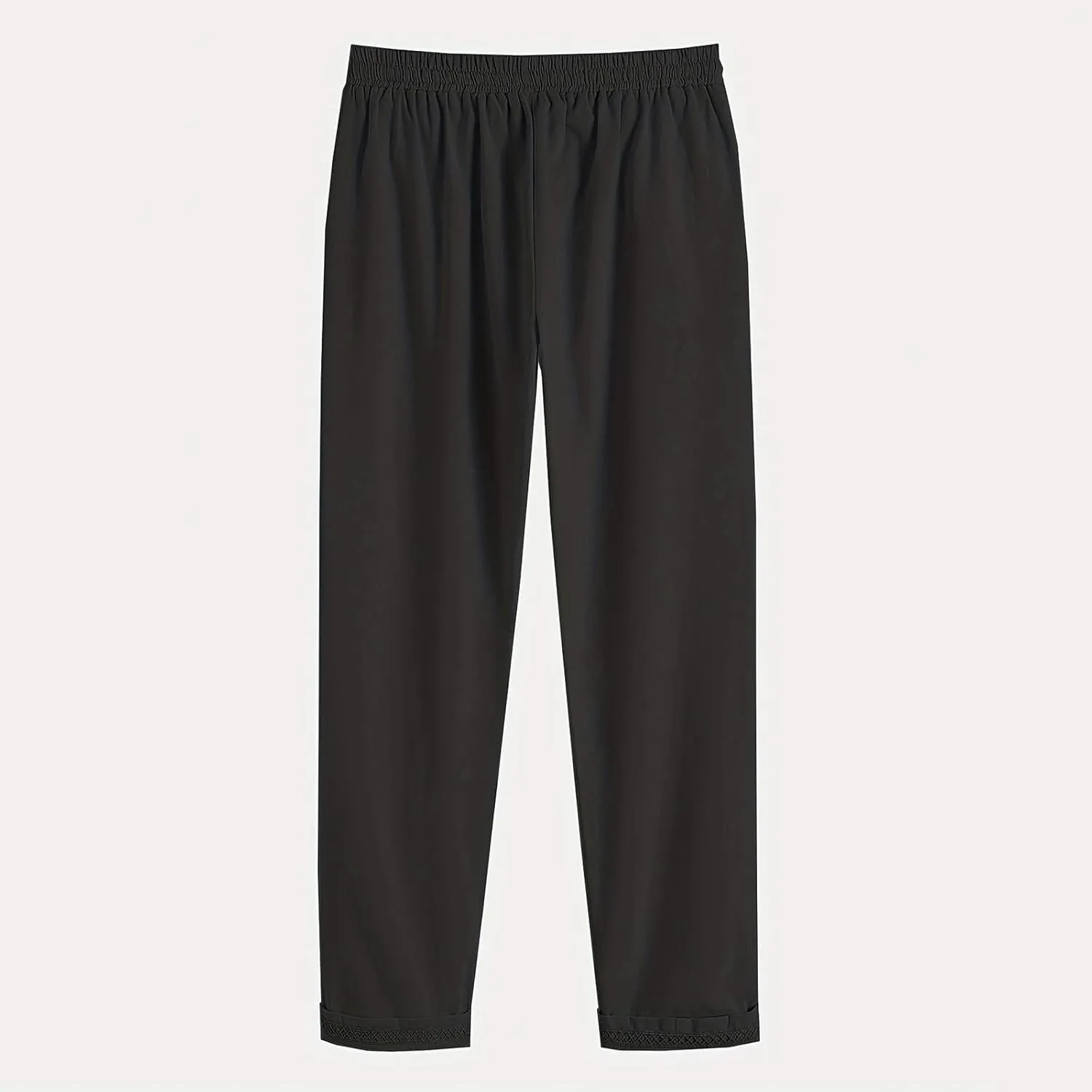 DASAYO Womens Linen Pants Drawstringgg Elastic Waist Straight Legg Trousers Summer Lightweigght Casual Pants with Pockets