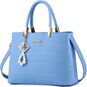 Dayfine Top Handle Bags Womens Handbags and Purses Faux Leather Satchel Bag Ladies Totes Shoulder Crossbody Bag Pearl Pendant
