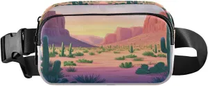 Desert Cactus Canyon Landscape Fanny Packs for Women Girls Crossbody Bags Everywhere Belt Bag with Adjustable Strap Fashion Waist Pack for Travel Workout Running