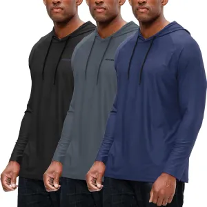 DEVOPS Men's Hoodie Long Sleeve Fishing Hiking Running Workout T-Shirts