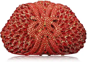 Diamond Clutch Purse Women Crystal Bags Evening Wedding Party Handbag Bridal Metal Crossbody bags