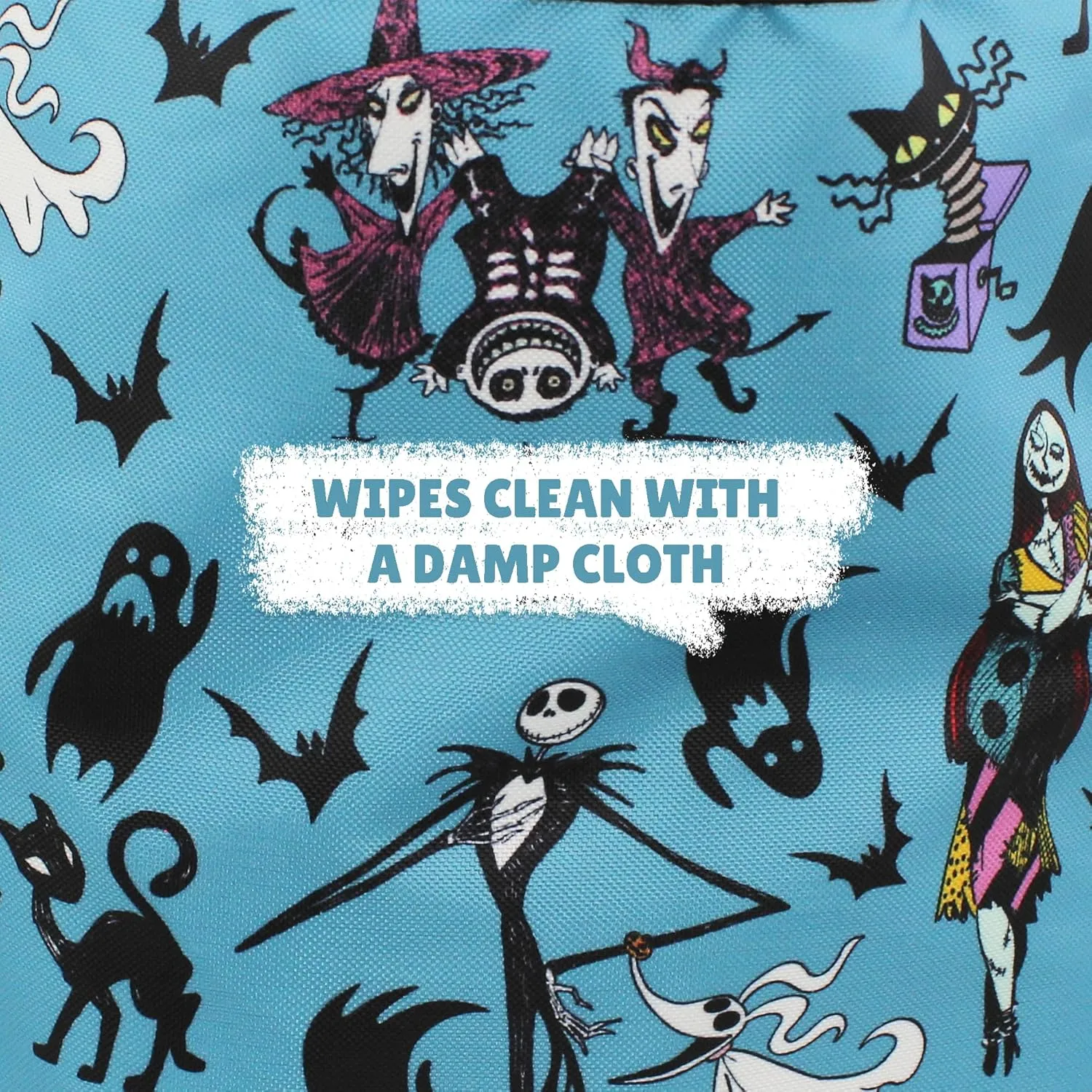 Disney The Nightmare Before Christmas Cheers to Fears Bucket Tote Bag (Teal, One Size)