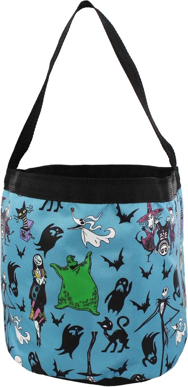 Disney The Nightmare Before Christmas Cheers to Fears Bucket Tote Bag (Teal, One Size)
