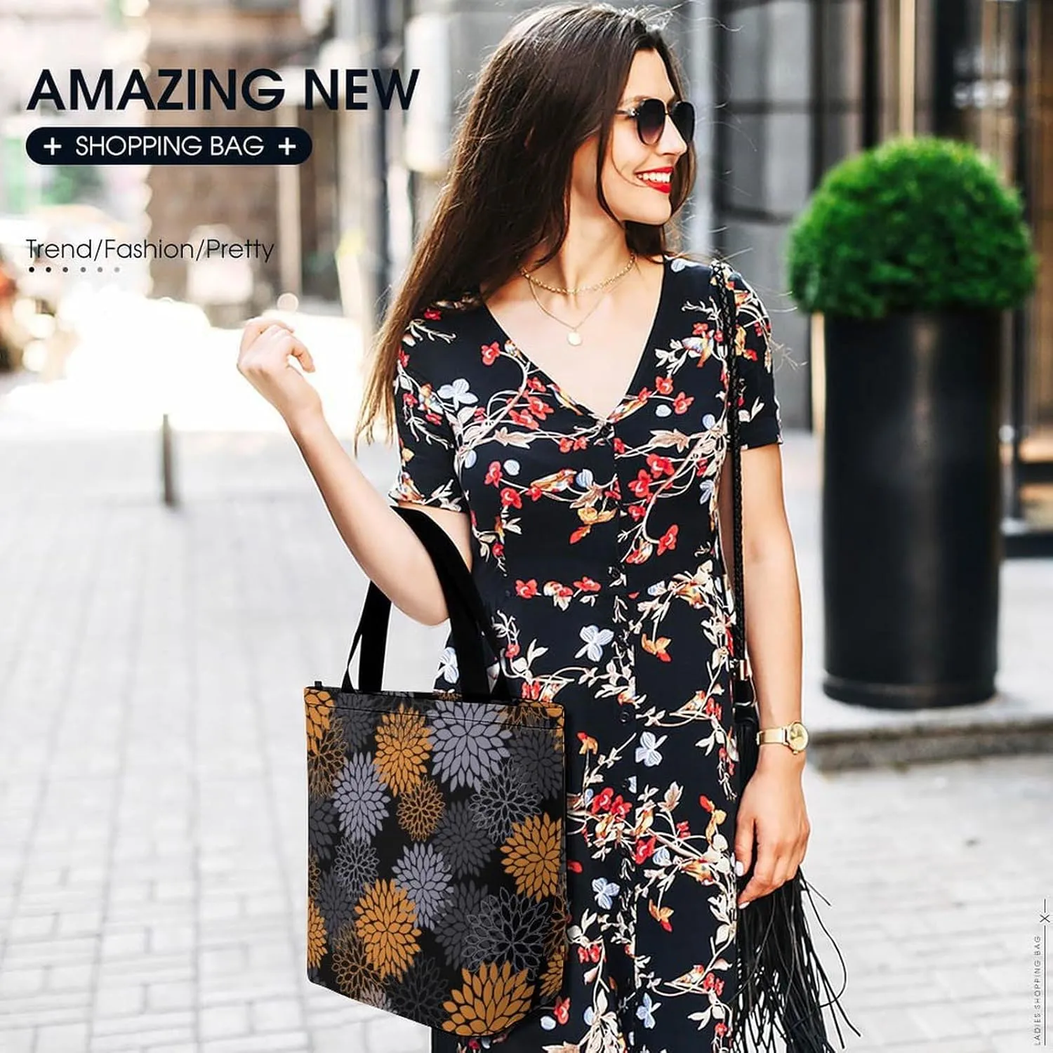 Doodle Cats Print Hobo Handbags With Zipper Women's Tote Handbags