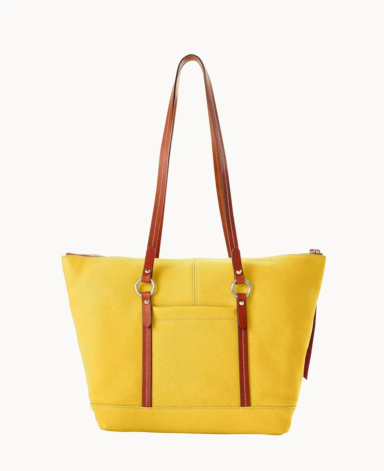 Dooney & Bourke Handbags for Women, Pebble Grain Leather Tote Bag with Zipper & Compartments