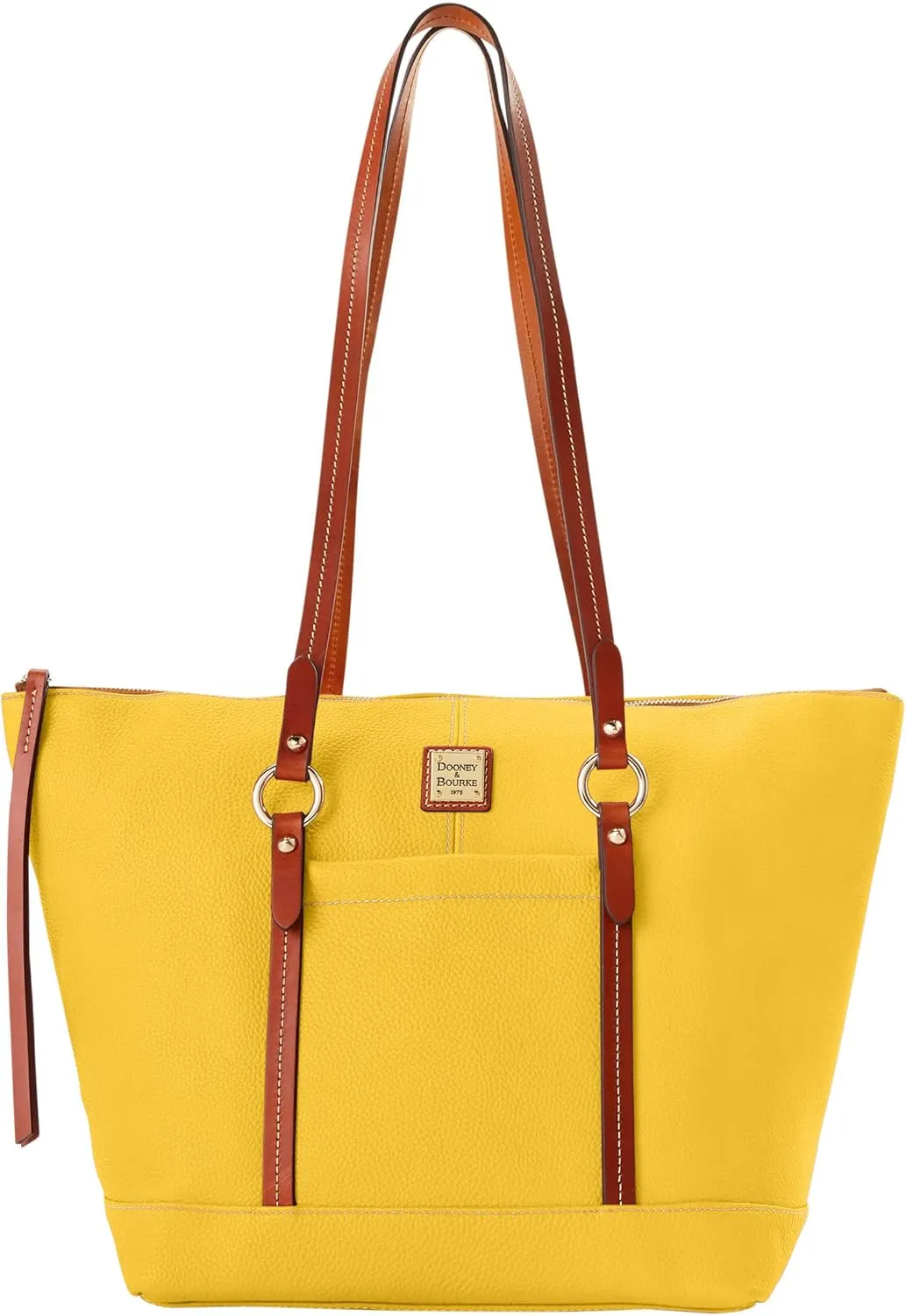 Dooney & Bourke Handbags for Women, Pebble Grain Leather Tote Bag with Zipper & Compartments