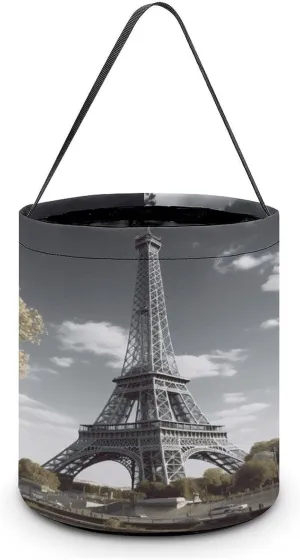 Eiffel Tower Halloween Tote Candy Bag Candy Basket Candy Bucket Gift Bag for Halloween Party