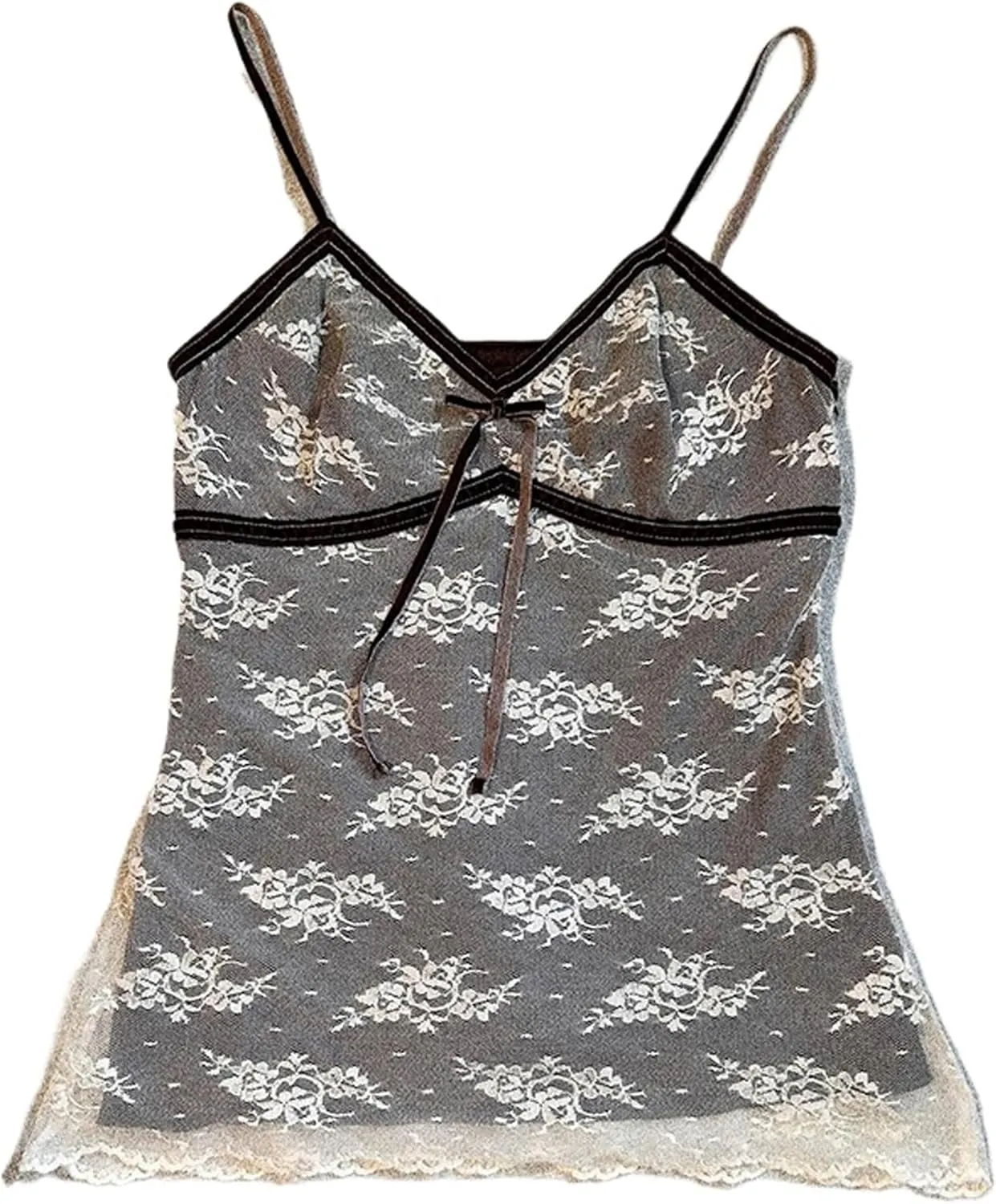 Emo Coquette Cropped Top Grunge 2000s Spaghetti Strap Tops Streetwear Vintage Camisole Y2k Cheetah Tops