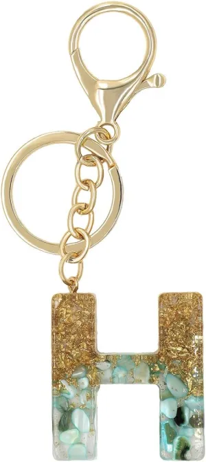 Fashion Alphabet Initial Letter Keychain Key Ring for Purse Handbags Women