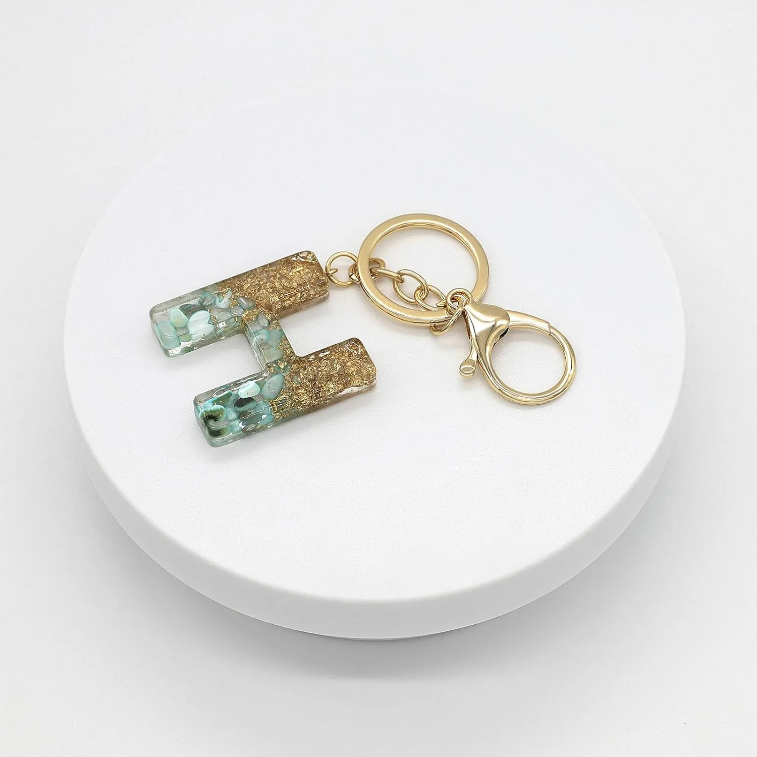 Fashion Alphabet Initial Letter Keychain Key Ring for Purse Handbags Women