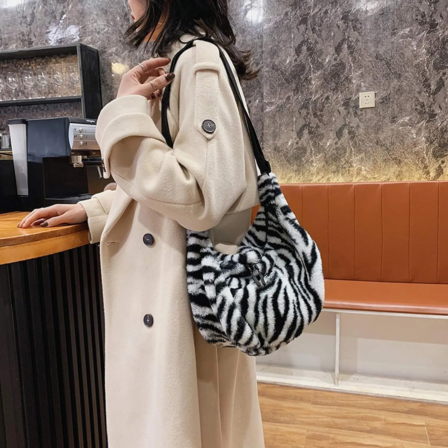 Fashion Ladies Bags Shoulder Handbag Messenger All Bag Canvas Shoulder Bags (White, One Size)