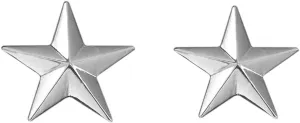 Five-Pointed Star Lapel Pin Collar Corner Mens Suits Shirts Pentagram Brooch Badge Clips