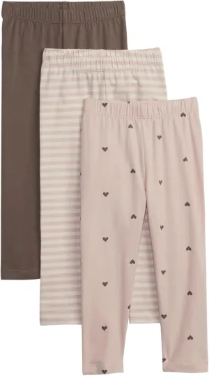 GAP Baby Girls' 3-Pack Pull-on Leggings Bottoms