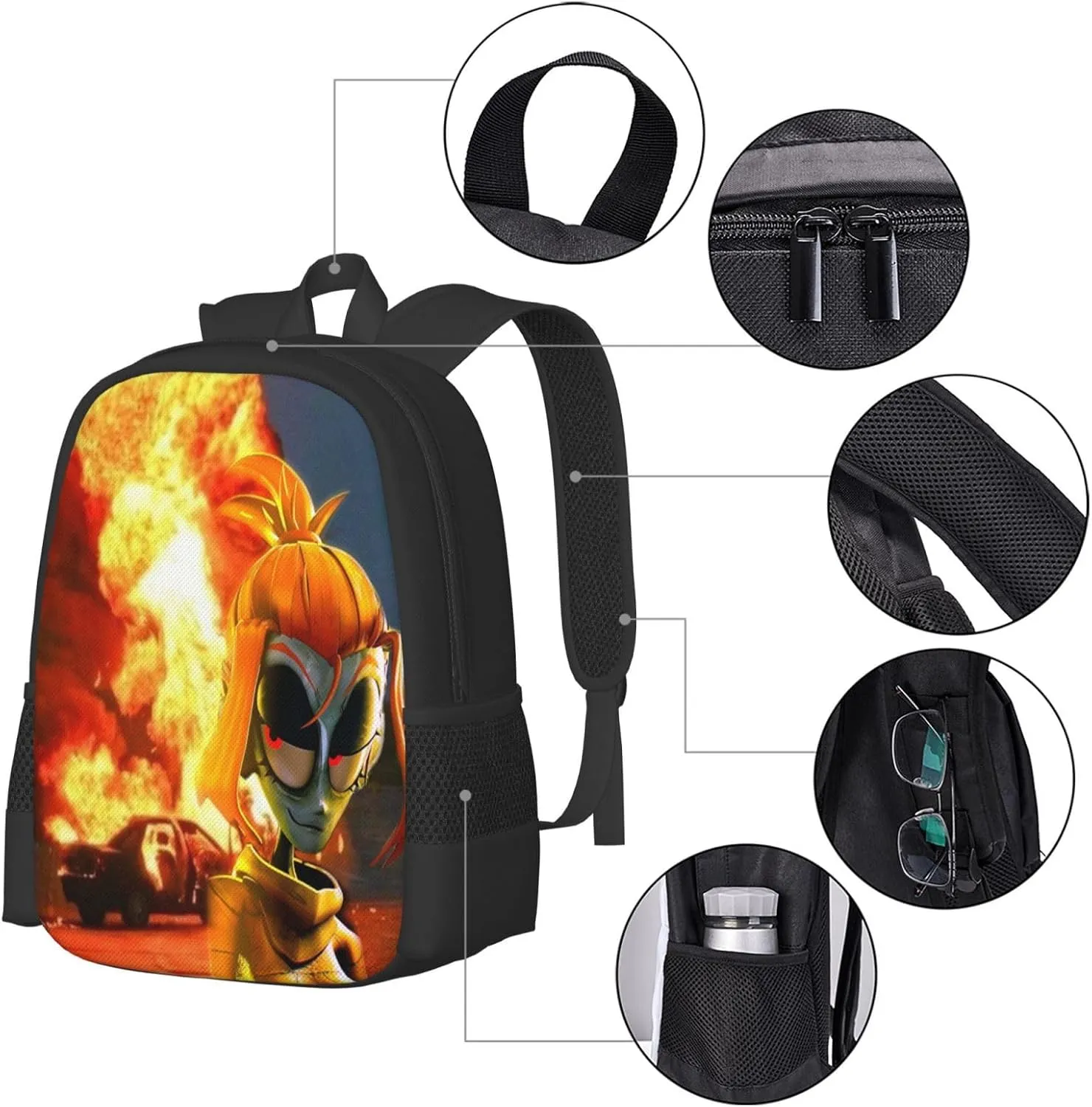 Gaslight District Backpack Lightweight Large Capacity Laptop Backpack Travel Backpacks For Unisex