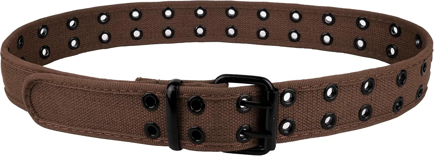 Gelante Canvas Double Grommet Hole Belt 12 Colors