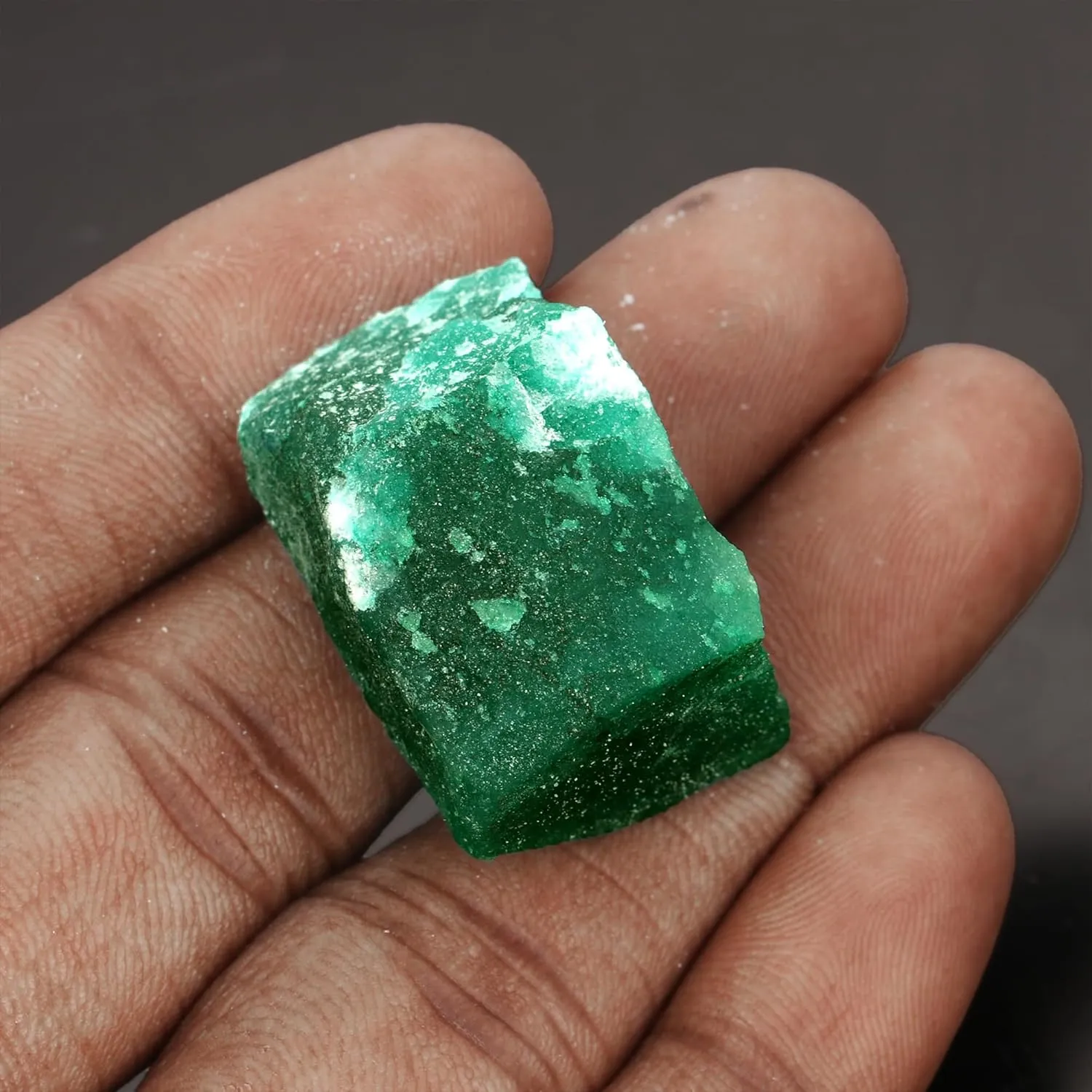 GEMHUB Loose Gemstones For Jewelry Making 10-980 Carat Raw Rough Green Emerald Natural Gemstone | Crystal And Healing Stones
