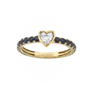 Gemstone Eternity with Diamond Bezel