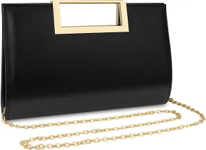 Gets Clutch Purses for Women PU Leather Evening Handbag for Formal Wedding Party Clutches Small Crossbody Bag with Chain