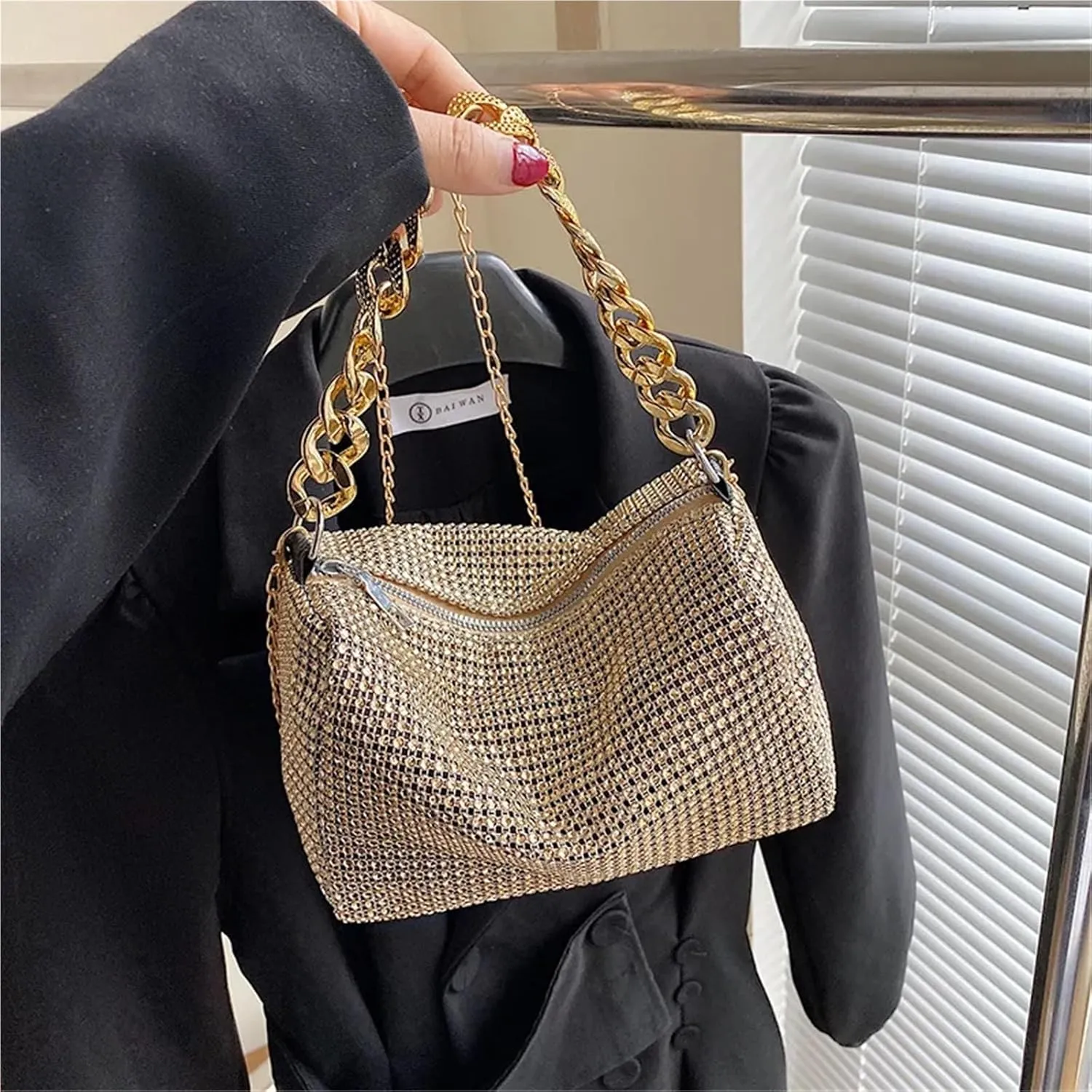 Glitter Rhinestone Evening Bag Shining Evening Clutches Handbag Party Purses For Wedding Party Prom
