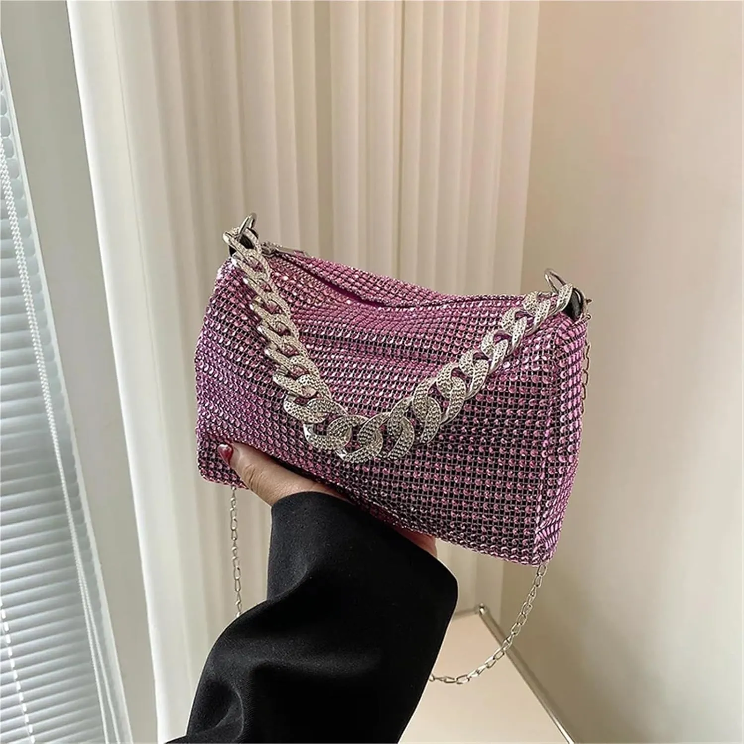 Glitter Rhinestone Evening Bag Shining Evening Clutches Handbag Party Purses For Wedding Party Prom