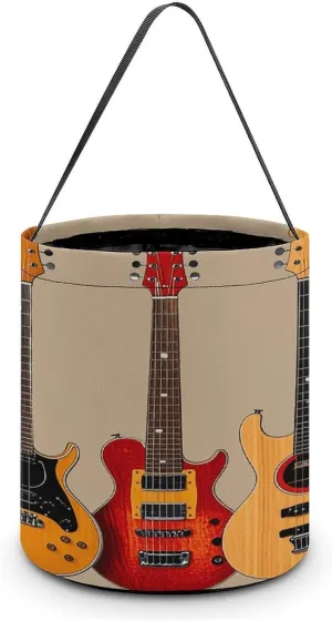 Guitars Standard Scale Halloween Tote Candy Bag Candy Basket Candy Bucket Gift Bag for Halloween Party