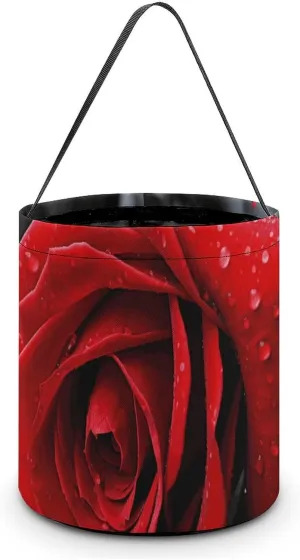 Halloween Tote Candy Bag A Red Rose Candy Basket Candy Bucket Halloween Party Favors for Kids