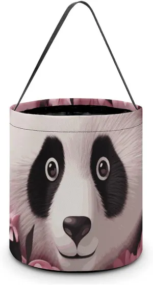 Halloween Tote Candy Bag Panda Candy Basket Candy Bucket Halloween Party Favors for Kids, style