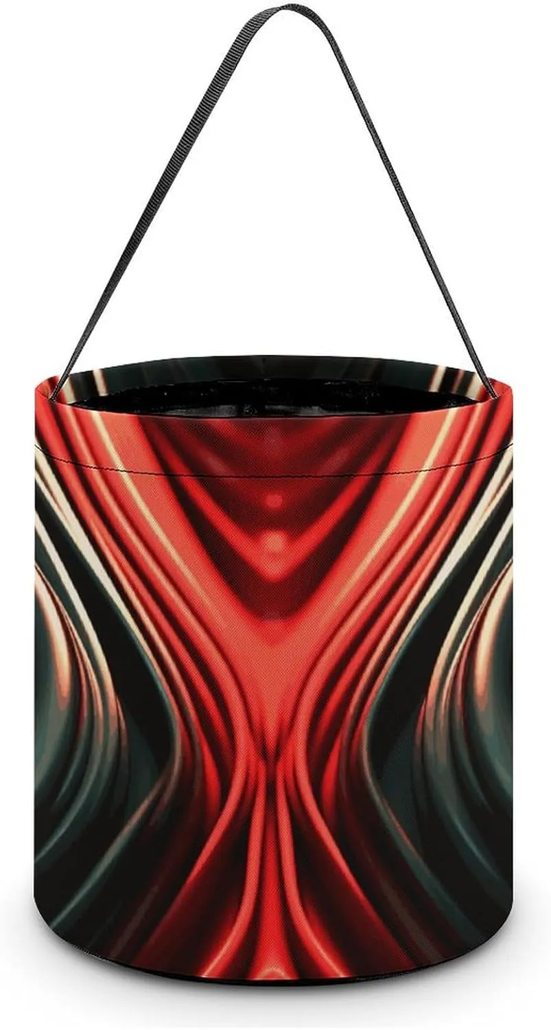 Halloween Tote Candy Bag Red Line Candy Basket Candy Bucket Halloween Party Favors for Kids