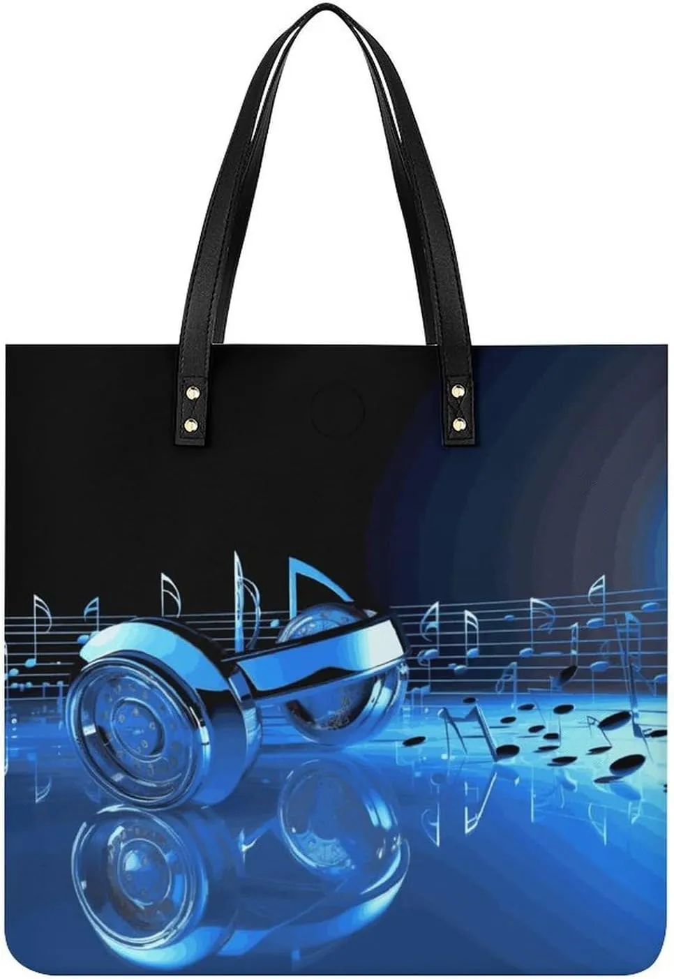 Handbags for WomenBlue MusicTrendy Vegan Leather Hobo Handbags,Women's Soft Bucket Bag For Women - Ladies Handbags For Work, Travel, Casual Use,Birthday Gifts