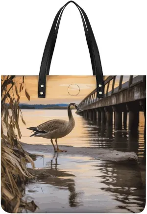 Handbags for WomenWild Goose by The BridgeTrendy Vegan Leather Hobo Handbags,Women's Soft Bucket Bag For Women - Ladies Handbags For Work, Travel, Casual Use,Birthday Gifts