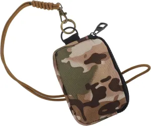 Healifty Keychain Wristlet Wallet for Women Small Coin Pouch Purse Chain Bag Key Card Holder With Zipper for Outdoor