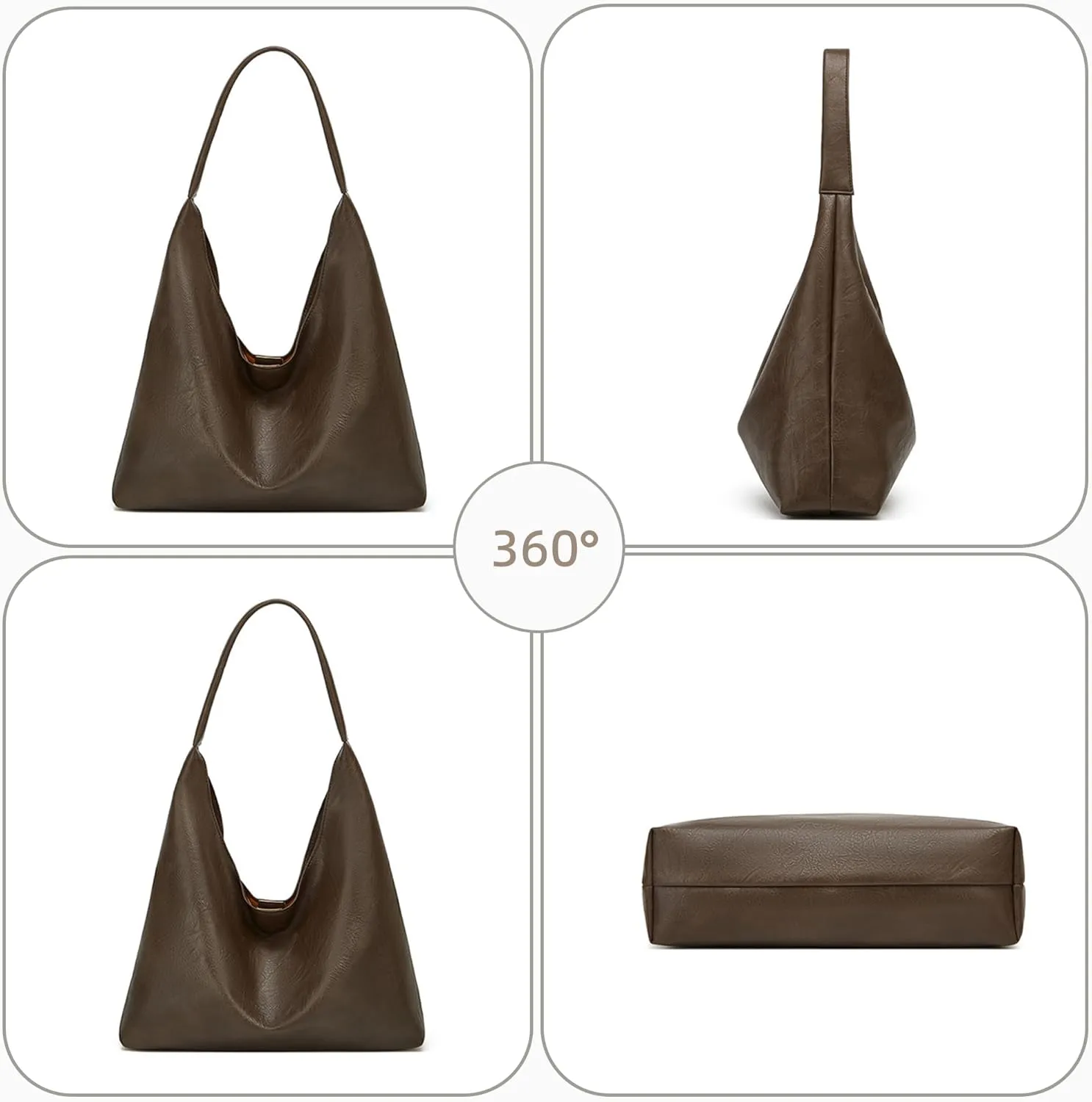 Hobo Bag Purses for Women Shoulder Bag Soft Vegan Crossbody Underarm Handbag Y2K Hobo Bag Commuting Bag