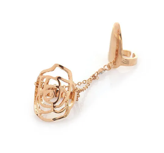 Hot Sell Beautiful Elegant Sparkling Alloy Nail Rings For Women and girls