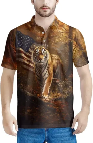 HUGS IDEA Retro Men's Casual Shirt Skull Short Sleevee T-Shirts