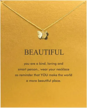 Hundred River Friendship Anchor Compass Necklace Good Luck Elephant Pendant Chain Necklace with Message Card