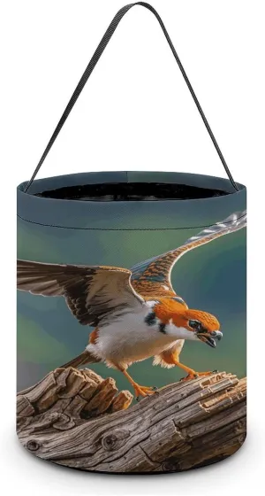 Hunting Flying Wild Halloween Tote Candy Bag Candy Basket Candy Bucket Gift Bag for Halloween Party