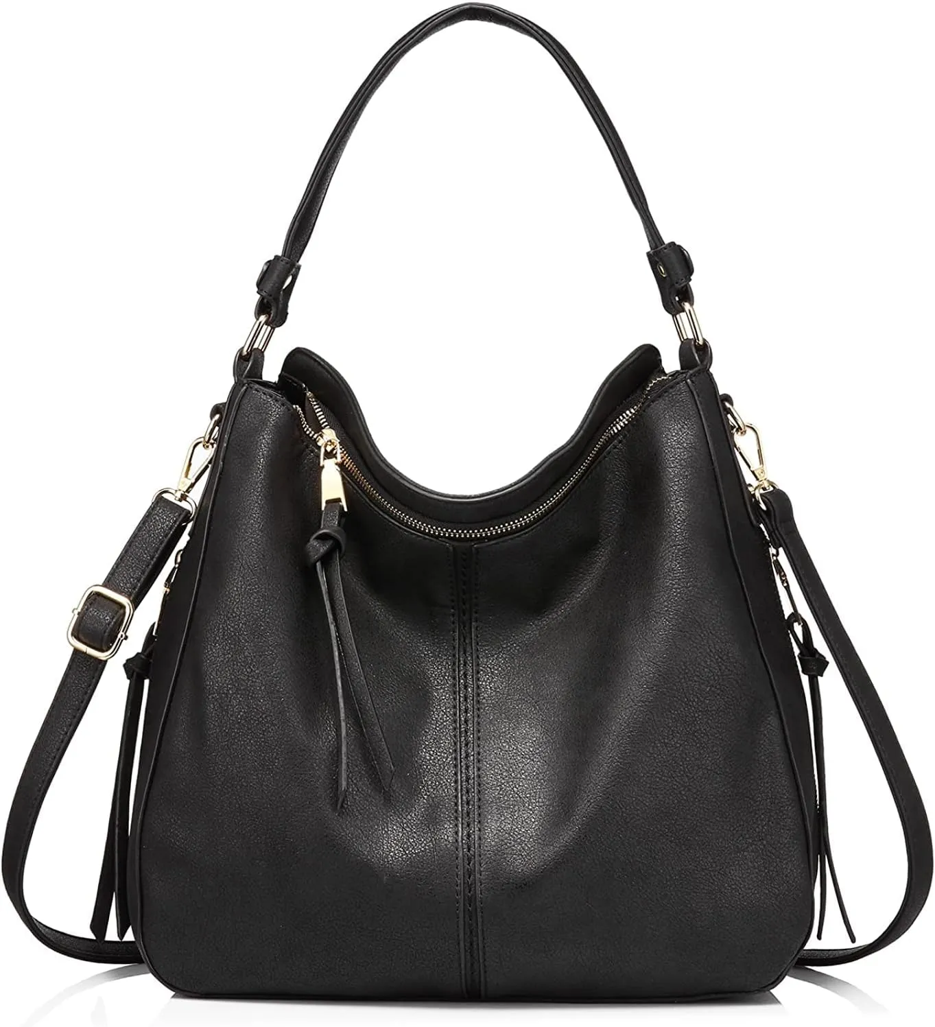 INOVERA Faux Leather Women Handbags Shoulder Hobo Bag Purse With Long Strap