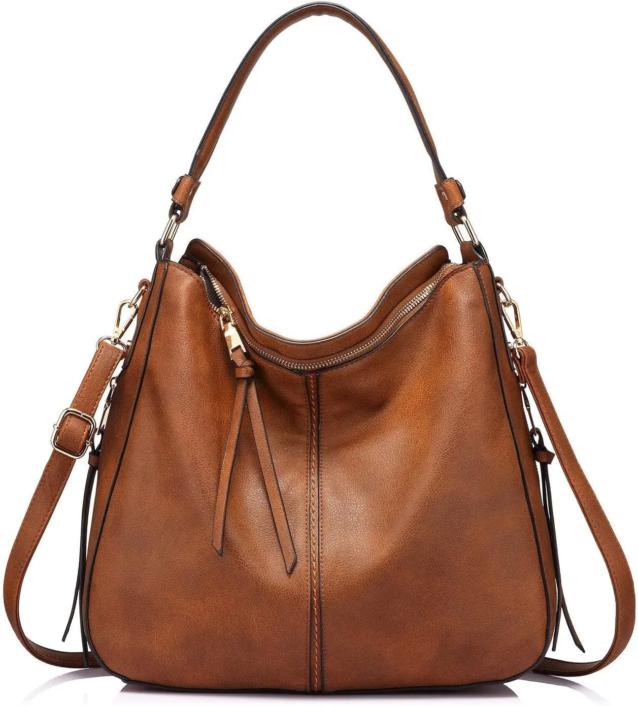 INOVERA Faux Leather Women Handbags Shoulder Hobo Bag Purse With Long Strap