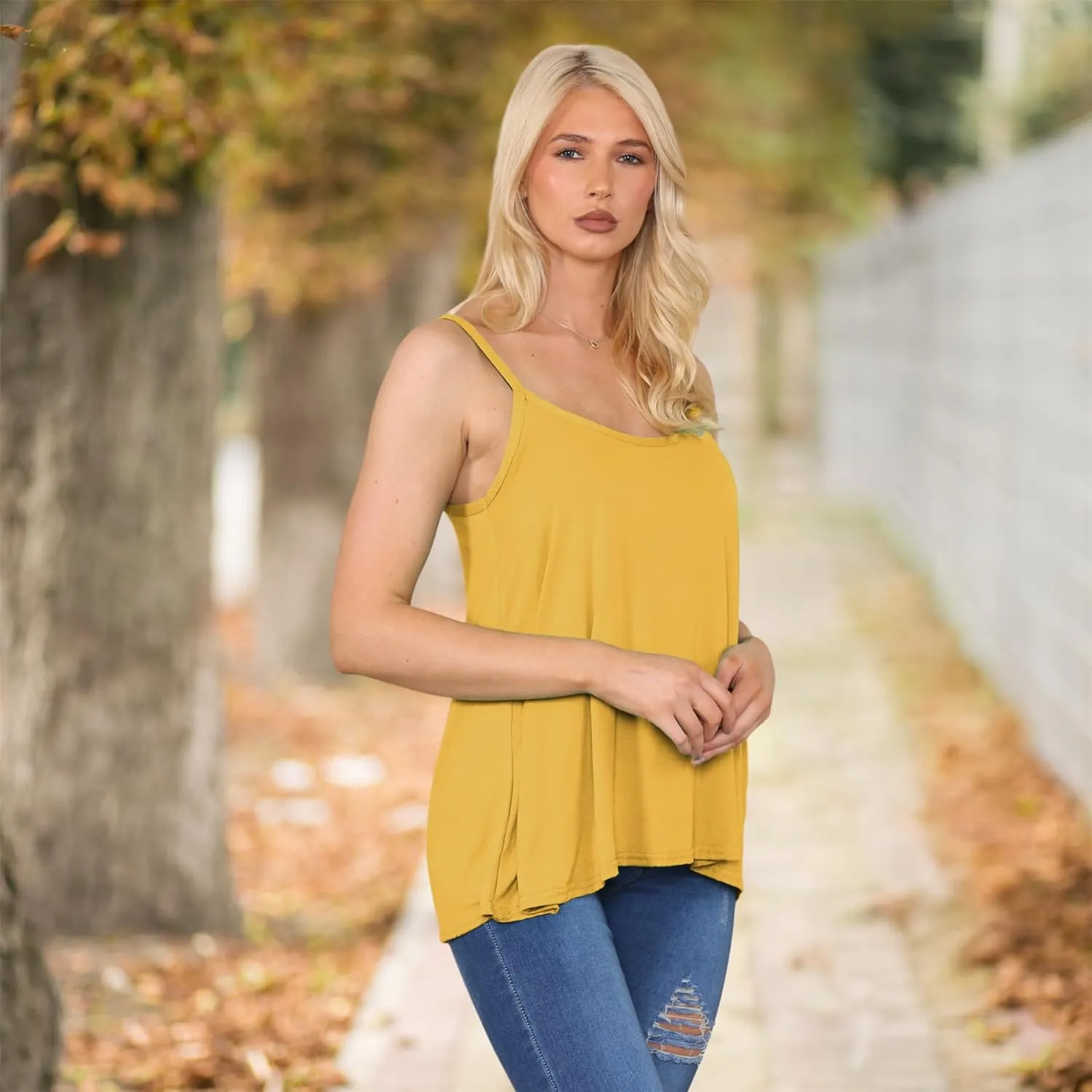 Janisramone Vest for Women | New Plain Stretchy Sleeveless Camisole Summer Tank Tops Women | Ideal Womens Summer Tops