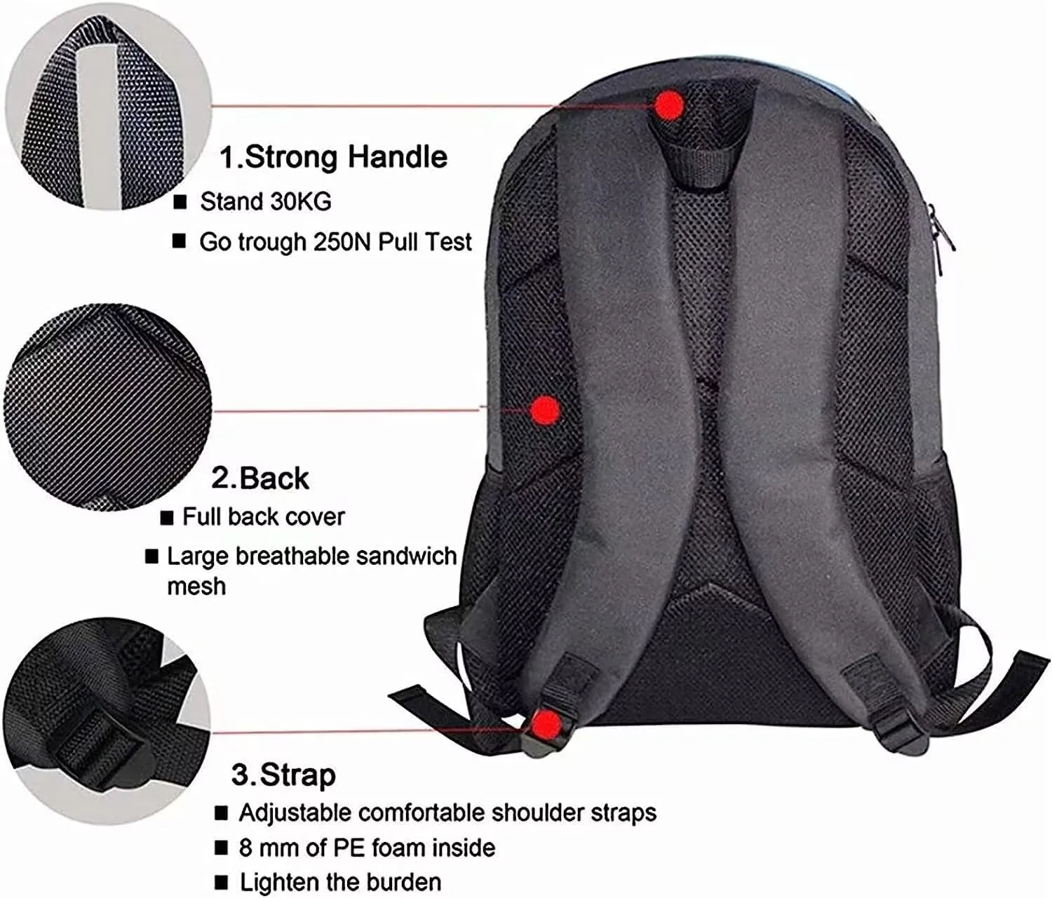 KEIAHUAN Boho Hummingbird Pattern Children School Backpack Satchel Backapck School Bag Storage for Elementary School with Lunch Bag Pencil Holder