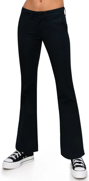 KHAKI & BLUE Women's Work Pants  Low Rise Flared Leg Bootcut Casual Trousers with Pockets