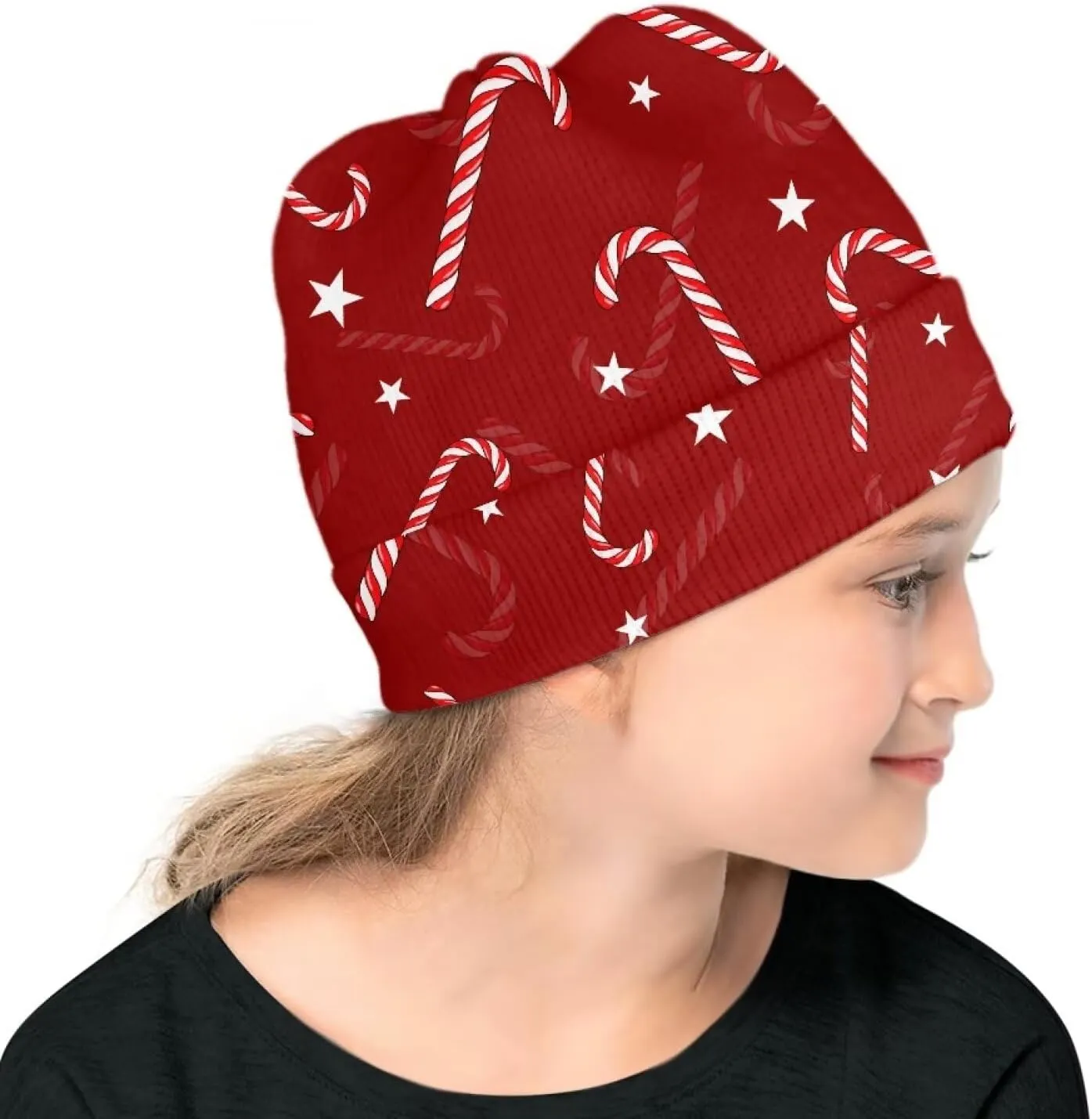 Kids Baby Toddler Thick Knit Childrens Double Layer Winter Hat Running Beanies Skull Cap