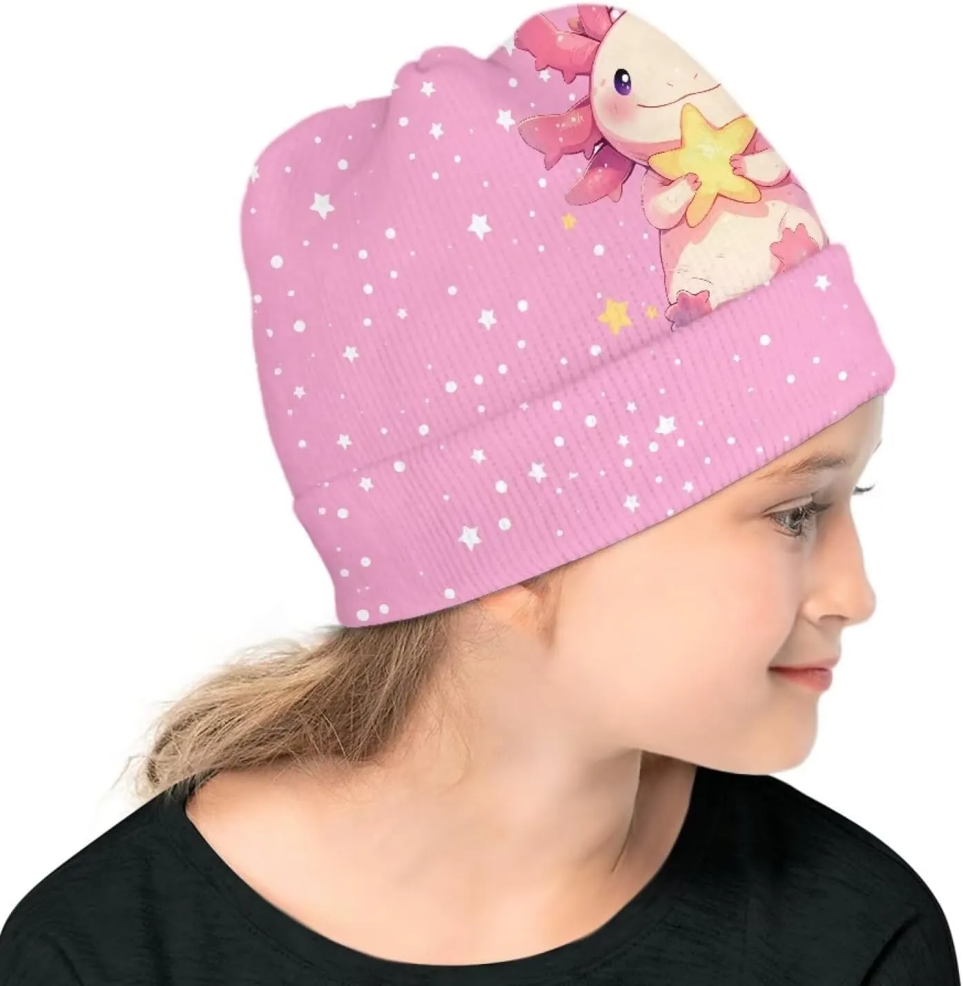 Kids Baby Toddler Thick Knit Childrens Double Layer Winter Hat Running Beanies Skull Cap