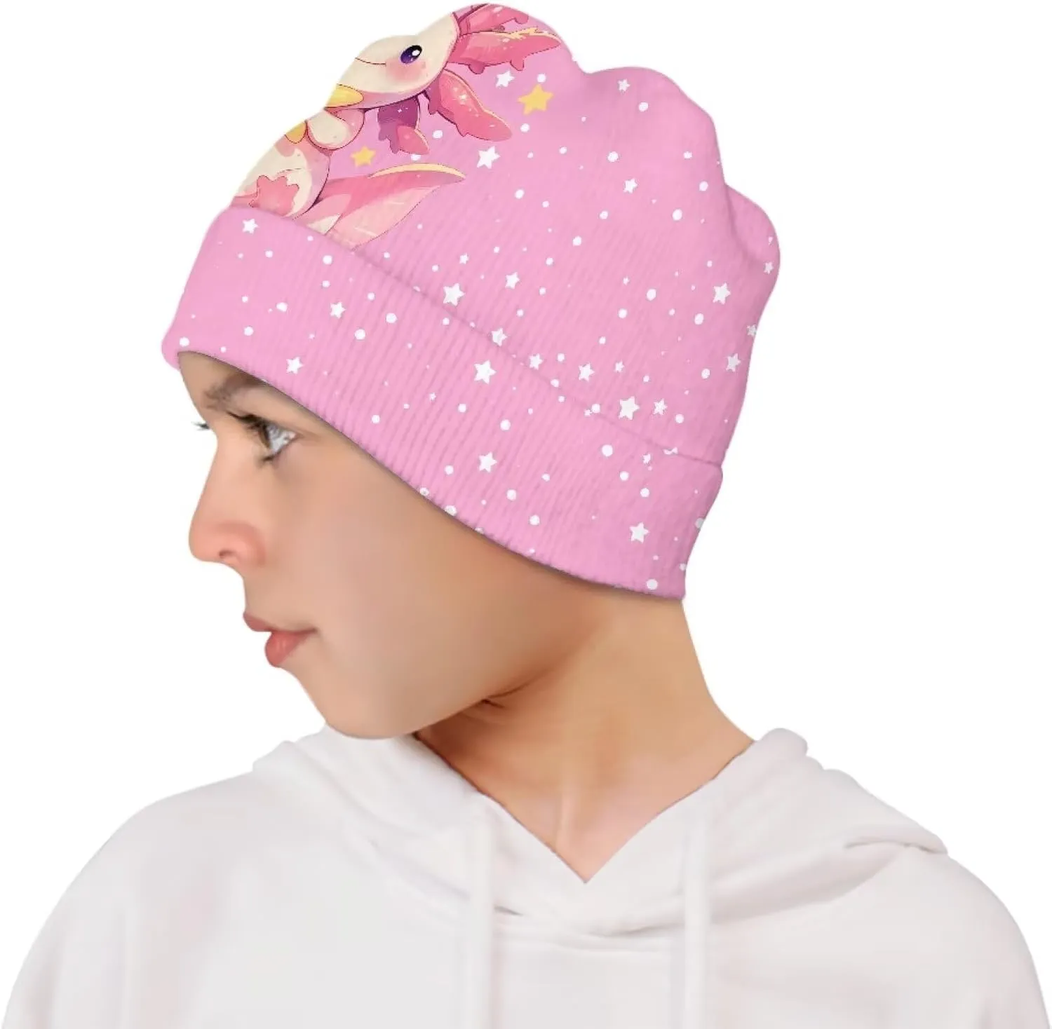 Kids Baby Toddler Thick Knit Childrens Double Layer Winter Hat Running Beanies Skull Cap