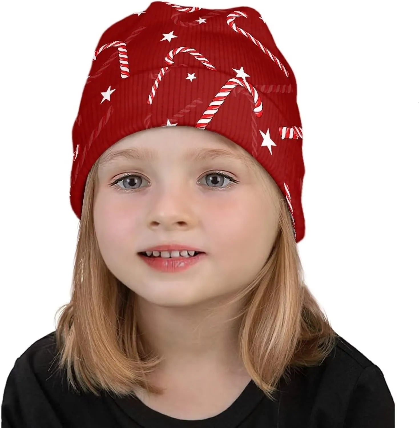 Kids Baby Toddler Thick Knit Childrens Double Layer Winter Hat Running Beanies Skull Cap