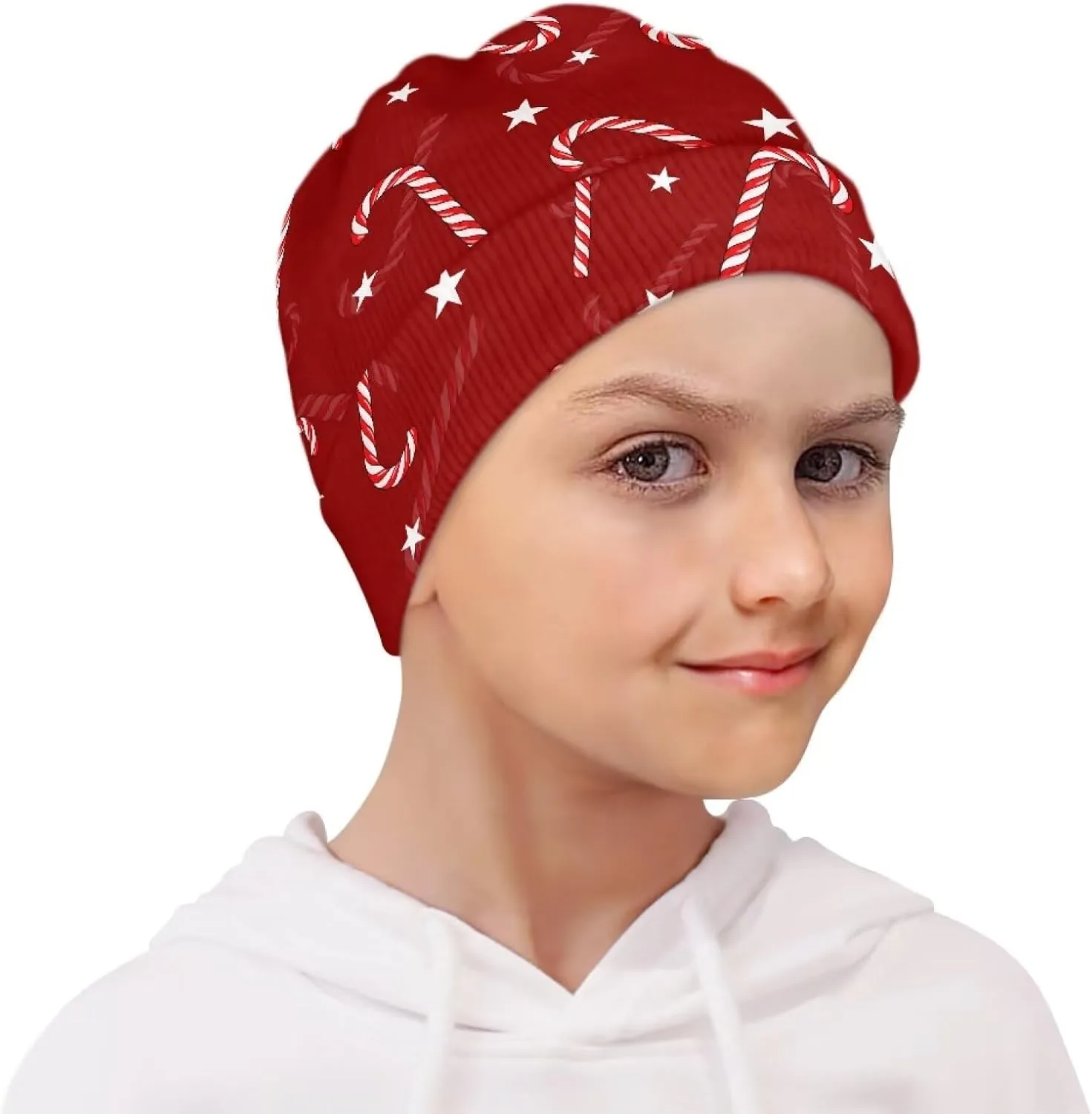 Kids Baby Toddler Thick Knit Childrens Double Layer Winter Hat Running Beanies Skull Cap